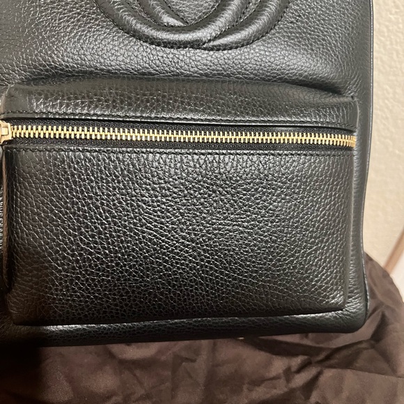 Gucci Black Pebbled Leather Backpack - Picture 5 of 10